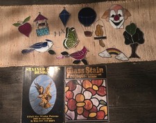 Stained Glass Window Suncatchers Lot Of 11 2 Books READ