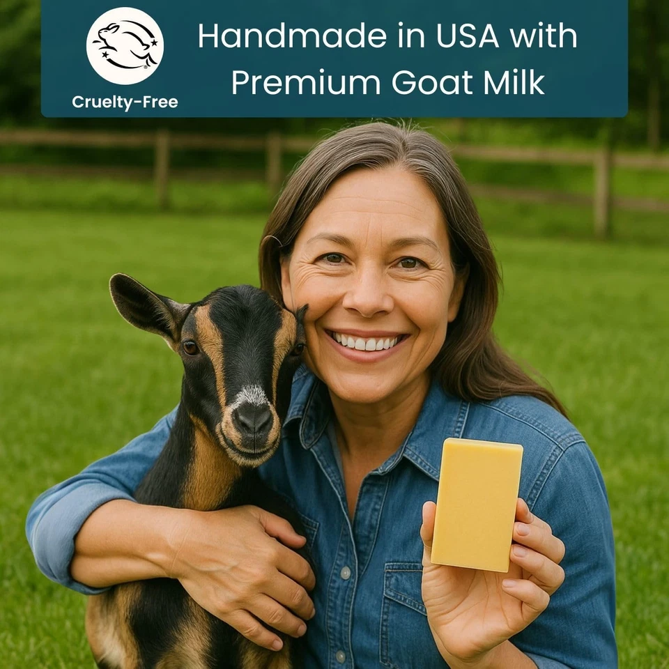 Honey Oatmeal Goat Milk Soap Bars Large 5 oz Natural Organic Sudsy Hands Body - Image 3 of 4