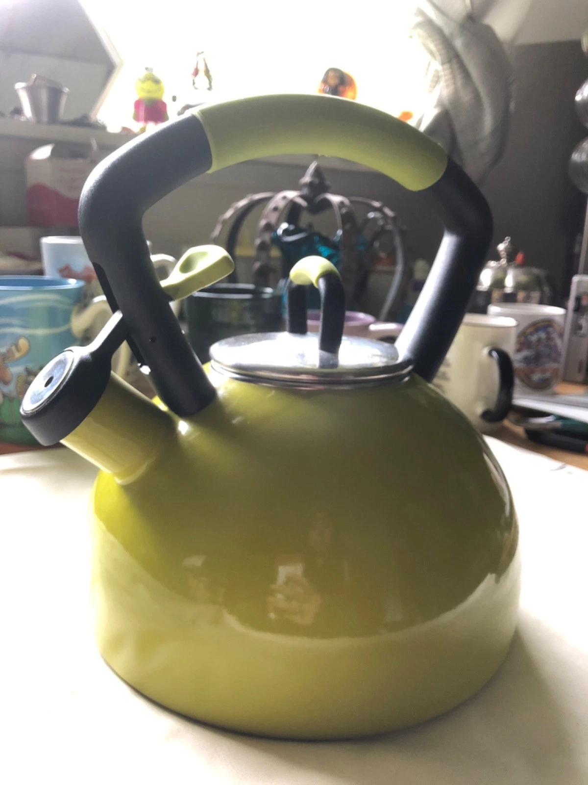 Y2K Vintage Green Apple KitchenAid water kettle in Avocado green-GREAT condition