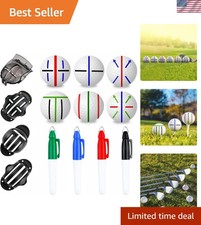 Professional 8 Pack Precision Golf Ball Marker Set, Upgrade Your Golf Accesso...