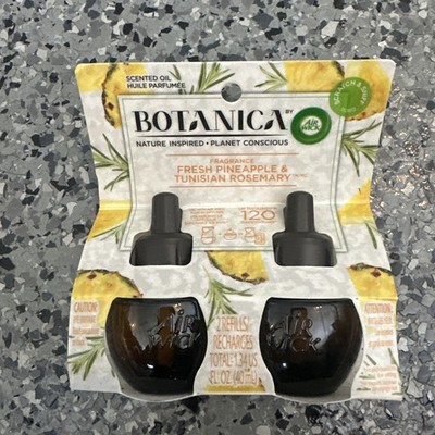 Air Wick Botanica Plug In Scented Oil Refills 2 Pack FRESH PINEAPPLE & ROSEMARY