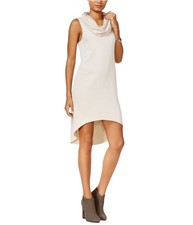 Chelsea Sky Womens Snuggle Me Sweater Dress, Beige, Medium