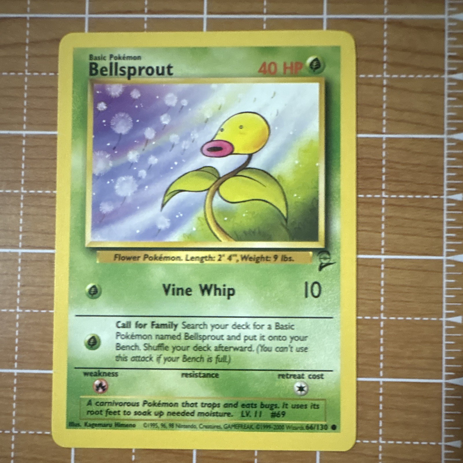 Wizards of the Coast Pokémon TCG Bellsprout 66/130 Unlimited Eng C HP40