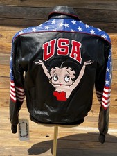 Vintage Betty Boop Leather Jacket Size Small