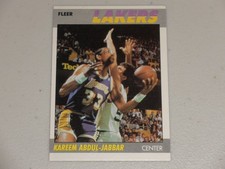 1987-88 Fleer Basketball #1 Kareem Abdul-Jabbar B