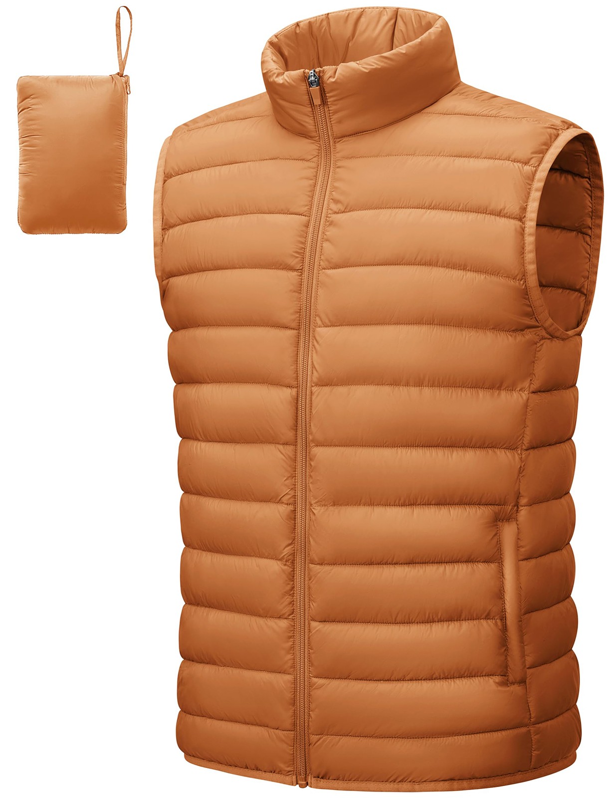 Mens Puffer Lightweight Vest Packable Jacket Warm Winter Outdoor Sleeveless Vest 7690₽