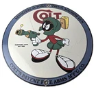 Vintage Colt Porcelain Sign - Marvin the Martian Ray Gun Colt Sign