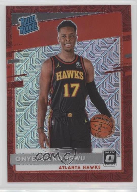 2020-21 Donruss Optic Rated Choice Red Prizm 38/88 Onyeka Okongwu Rookie RC hn8