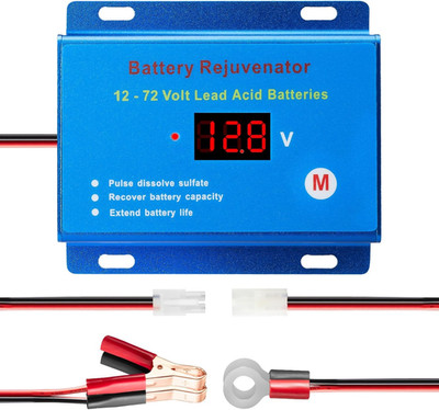 Battery Desulfator Reconditioner for 12V 72V Lead-Acid Batteries Pulse Repair to