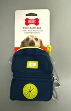 BUILT DUO LEASH BAG TREAT & WASTE BAG HOLDER.