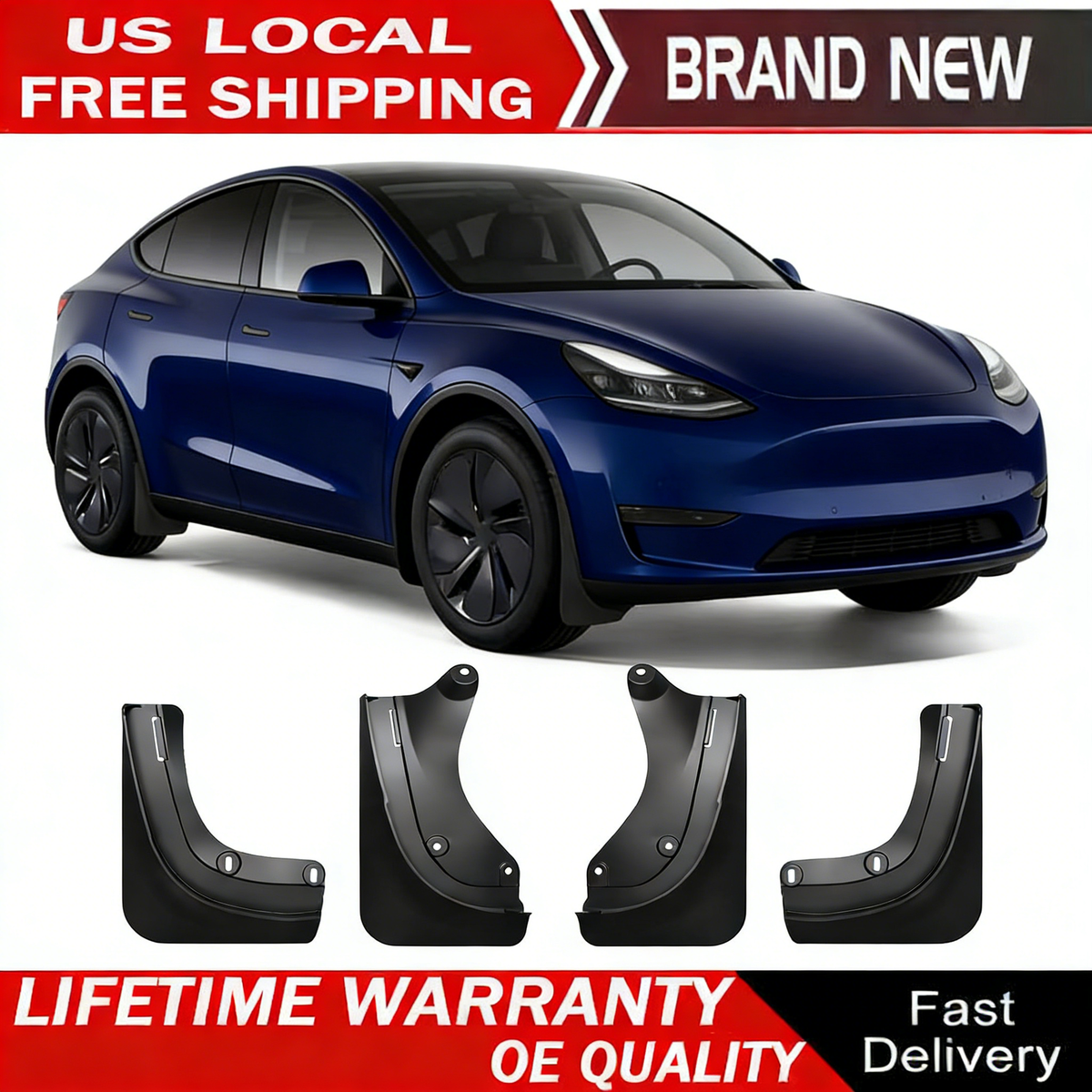 2026 Tesla Model Y Juniper Mud Flaps All Weather Guards-No 