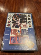 Bulls vs. Lakers and the NBA Playoffs Sega Genesis Cartridge, Case Manual