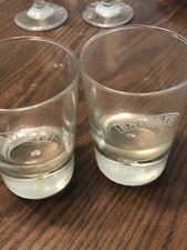 Lot of 2 Bailey's Irish Cream Cocktail Glass Glasses Tumblers 
