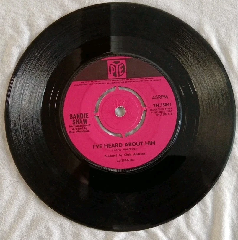 Sandie Shaw-Long Live Love/I've Heard About Him Vinyl 7" Single.1965 Pye 7N15841 - Image 4 of 4