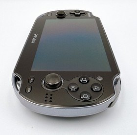 Sony PS Vita PCH-1000 PCH 1000 Console Crystal Black in Box w/16GB - Excellent
