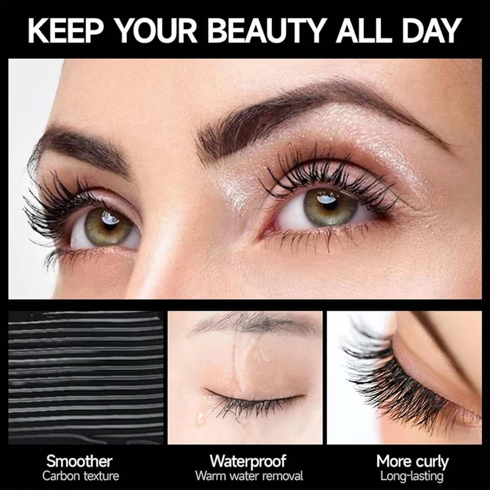 "SALE" 4D Silk Fibers Lashes Mascara,Waterproof Smudge-proof Exquisitely Full, - Image 3 of 4