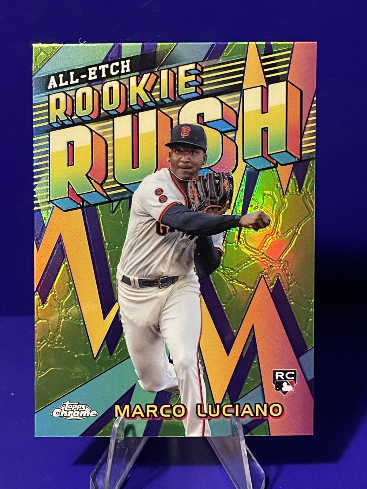 2024 Topps Chrome - All-Etch Rookie Rush Marco Luciano #CERR-5 (RC) - Giants