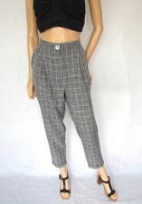 Primark grey trousers, tailored cropped, elasticated waist, non-iron, size 10