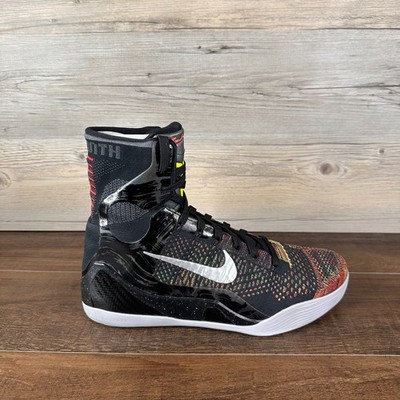 Nike Kobe 9 Elite Protro Masterpiece Mens Size 11.5 Black Silver
