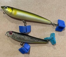 Megabass Dog-X 2002 & Dog-X Jr COAYU 2 Piece Set Topwater Lures Used