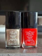 Set of 2 CHANEL Le Vernis Nail Polish-  479 Kaleidoscope, 634 Arancio Vibrante