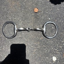 Stainless Steel Twisted Mouth Eggbutt 5  Horse Bit