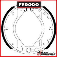 Brake hangers Ferodo Eco FSB738A Yamaha TT-R125LE 125 2008 225129263#3