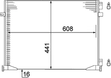 Mahle LCV A/C condenser [AC528000S] US