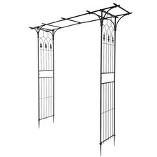 Outdoor Metal Garden Arch Gothic Arbor Garden Trellis For Climbing Plant Growing