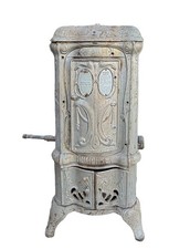 Antique Humphrey Cast Iron Gas Water Heater Vintage Cabinet Steampunk Repurpose