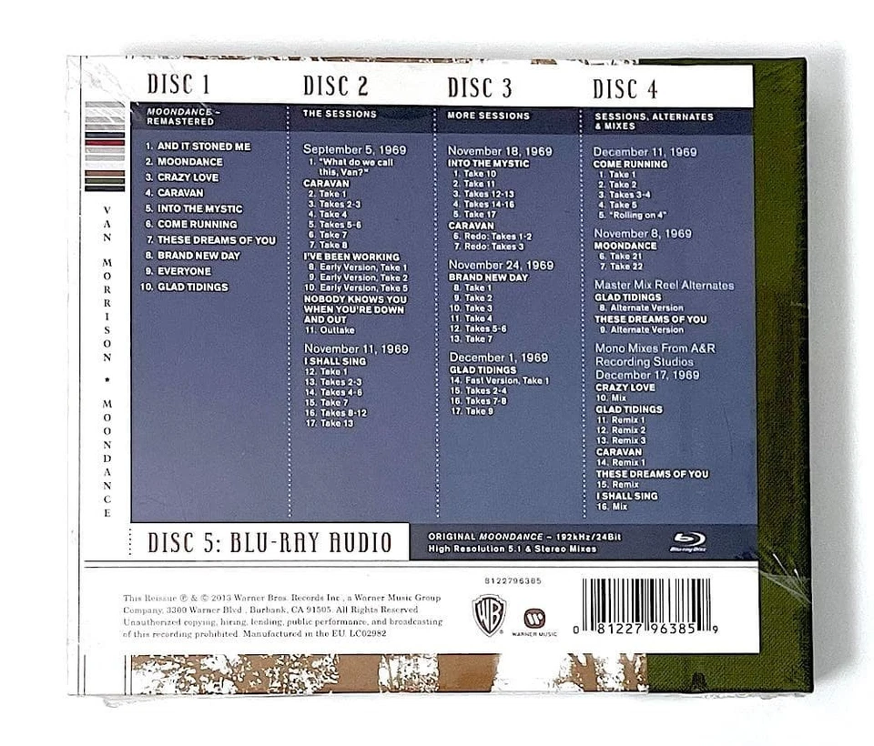 VAN MORRISON MOONDANCE DELUXE EDITION 4 CD + BLU-RAY Box Set Japan LTD Foto 2 de 2