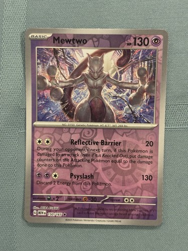 Mewtwo Reverse Holofoil [MEW - 150/165] Pokemon Card SV: Scarlet & Violet 151 NM