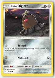Alolan Diglett 86/149 Sun & Moon Base Set Common