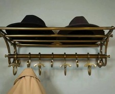 Antique French COATRACK Luggage Rack Train Wall Mounted Rack luxury decor
