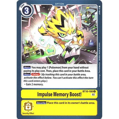 Digimon TCG BT10-100 Impulse Memory Boost! Common Xros Encounter Kartenspiel