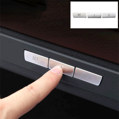Matte Silver Car Inner Seat Memory Button Fix Cover For BMW 5 6 7 F10 F06 F01