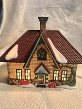 DEPT 56 HERITAGE COLLECTION NEW ENGLAND VILLAGE SERIES APPLE VALLEY SCHOOL 1998