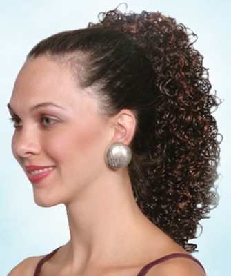 15 Long Wetlook Spiral Curl Curly Hair Ponytail Hairpiece Claw