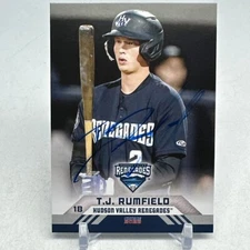 2022 TJ Rumfield Minor League Rookie Card Hudson Valley New York Yankees  SIGNED