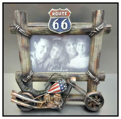 Biker Motorcycle Easy Rider Chopper Route 66 Picture Photo 6x4" Frame Decor Gift