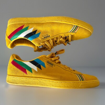 PUMA 2018 Suede 'PWR Thru Peace Africa' Spectre Yellow Men's