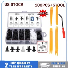 105Pcs Bumper Hood Clips Retainer Rivet Fastener Fender Push Pin For Subaru US