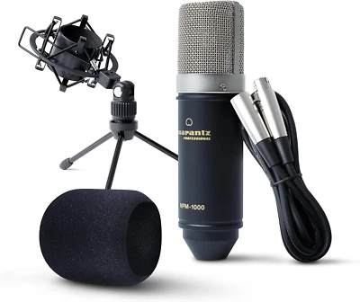 Marantz Professional MPM-1000 - Studio Recording Condenser XLR Microphone with D