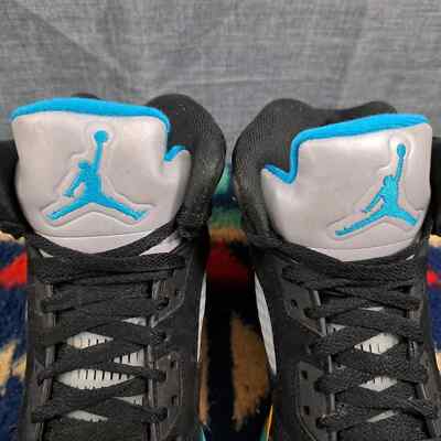 嵐 - ヤーコ 0095) Nike Air Jordan 5 Retro GS Black/Aqua 440888-047 Youth