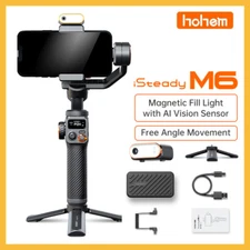 Hohem iSteady M6 Kit Gimbal Stabilizer w/ AI Magnetic Fill Light for Smartphones