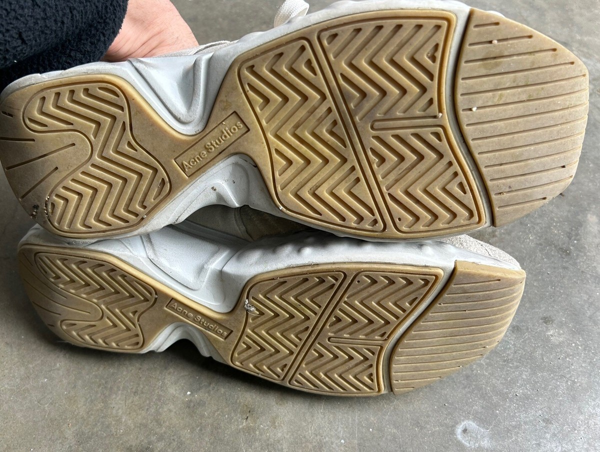 Acne Studios Rockaway Tumbled Suede Distressed Sneakers Acne Studios Rockaway Tumbled Suede Distressed Sneakers