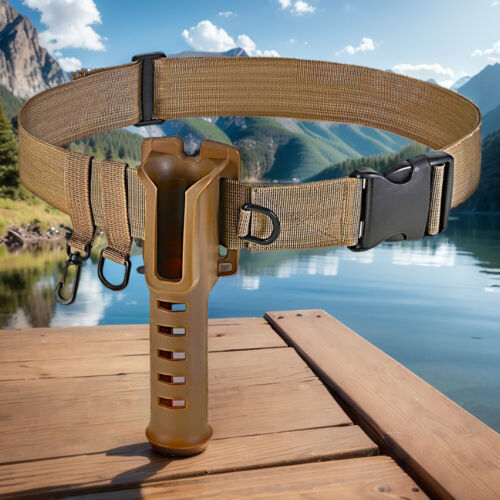 Waist Wading Belts Adjustable Fishing Rod Holder Belt Wader Fishing Waist Belt - Picture 20 of 20