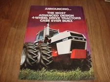 Case Announcing Most Advanced Design 4 Wheel Drive Tractors Brochure A20279H