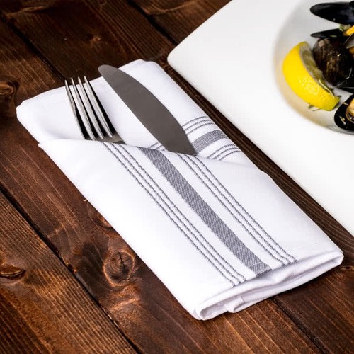 Premium Napkins Linen Wedding Restaurant Party Hotel Table Cloth White Serviette - Picture 28 of 30
