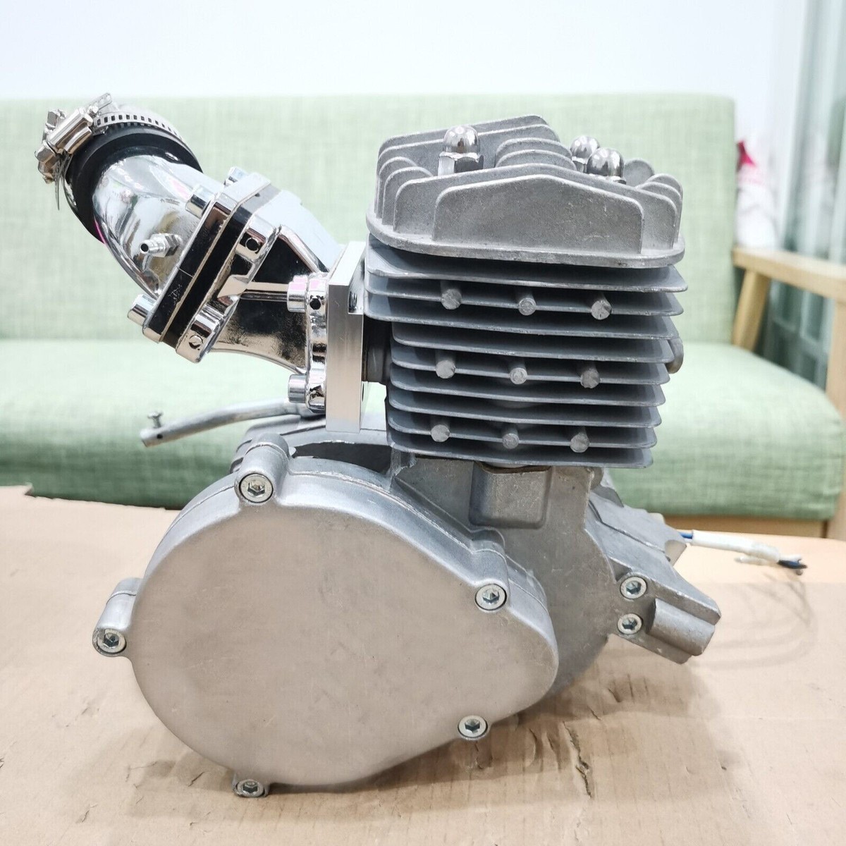 PK80 Engine Motor & DIO Reed Valve & Square CNC Block - 80cc Gas
